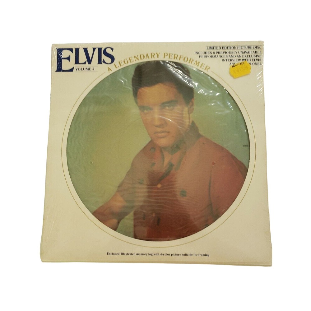 Elvis Presley RARE PROMO Sealed "Legendary Performer" Vol. 3 Picture Disc Vinyl